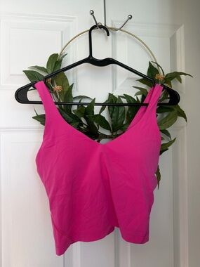 lululemon athletica Bright Fuchsia Scoop V-Neck Tank